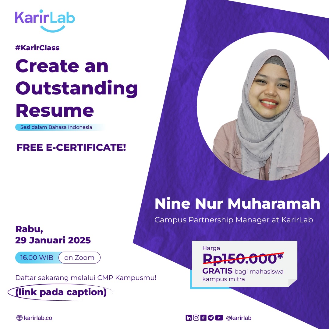 KarirClass - Create an Outstanding Resume