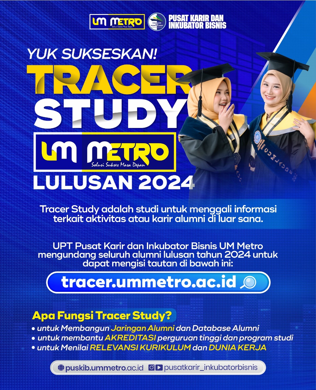 Pusat Karir dan Inkubator Bisnis UM Metro Laksanakan Tracer Study Alumni Lulusan Tahun 2024