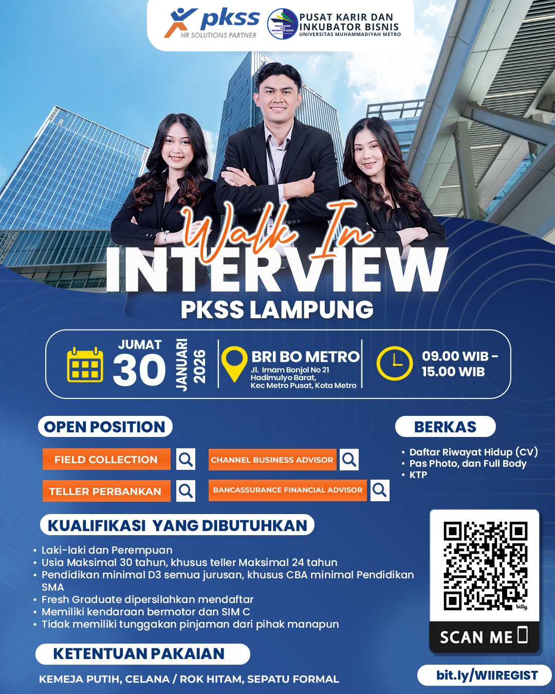 LOKER PKSS LAMPUNG (WALK IN INTERVIEW)