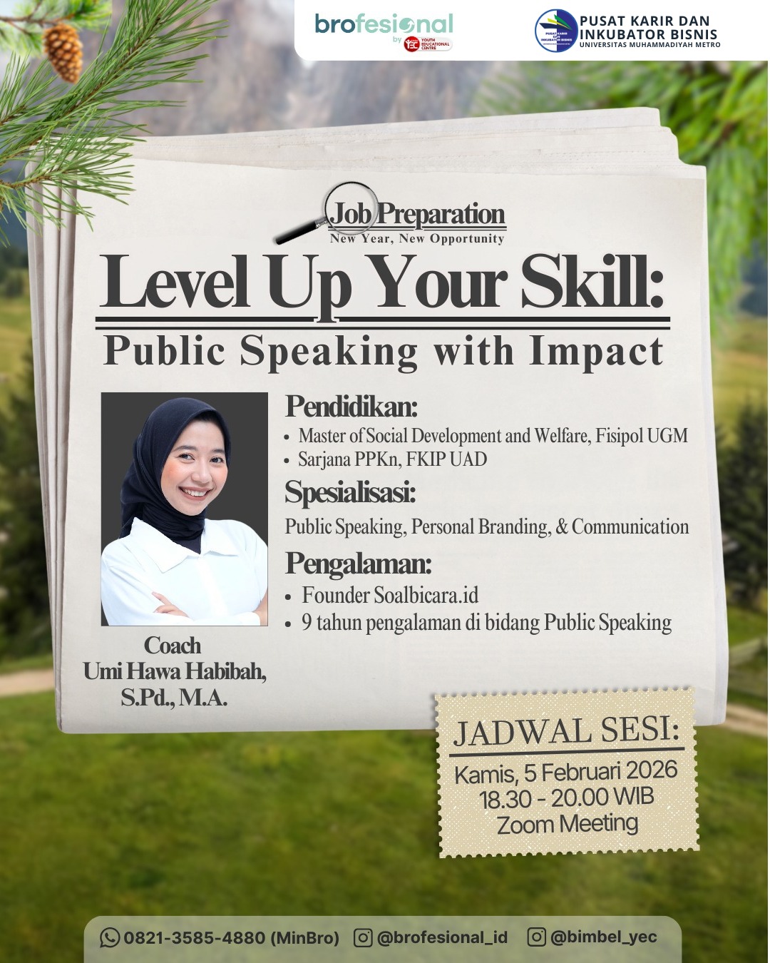 Brofesional x UM Metro | Public Speaking with Impact