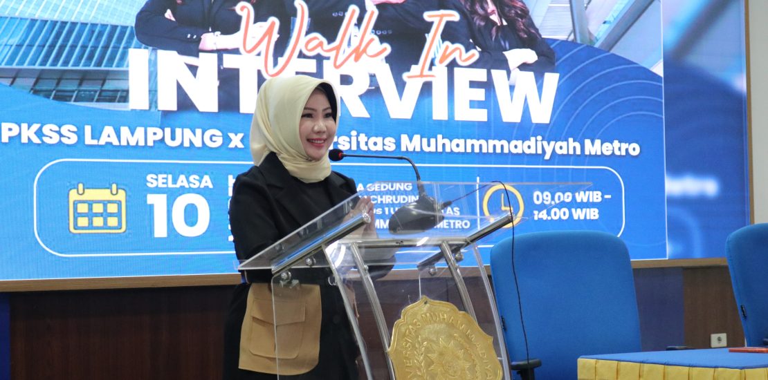 Dorong Penyerapan Alumni, Pusat Karir dan Inkubator Bisnis UM Metro Fasilitasi Walk In Interview PKSS Bagi Alumni UM Metro