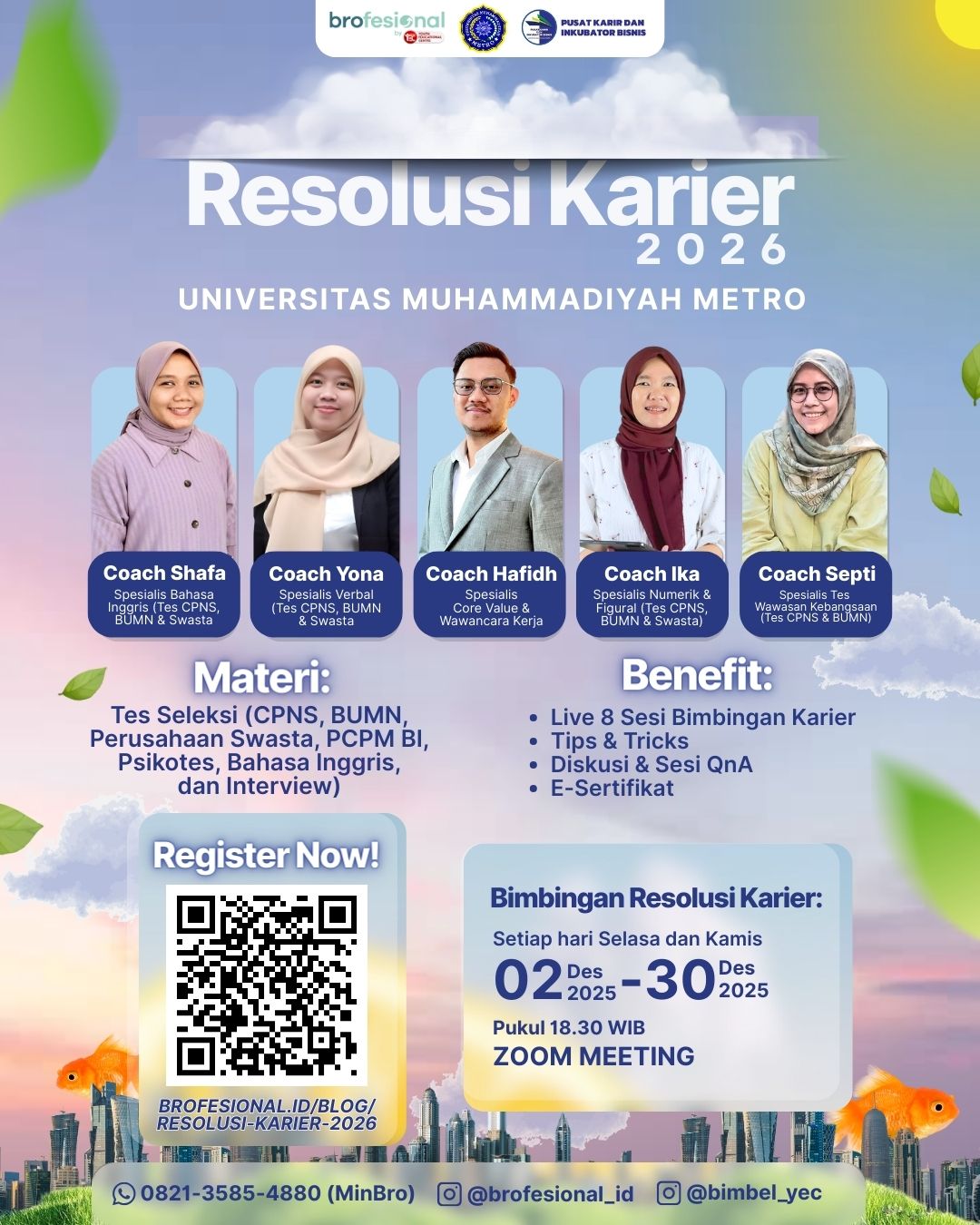 PUSKIB UM Metro dan Brofesional Selenggarakan Program Resolusi Karier 2026
