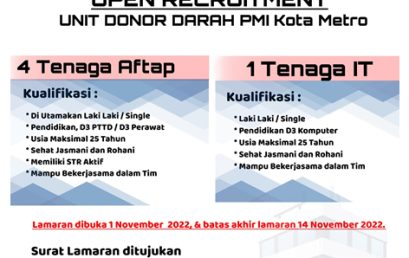 OPEN RECRUITMENT PMI