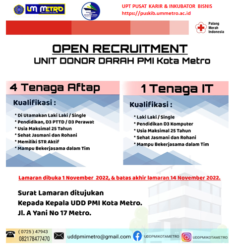 OPEN RECRUITMENT PMI