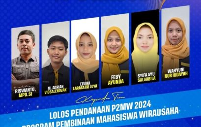 Selamat kepada 2 Tenant Inkubator Bisnis yang Lolos didanai P2MW (Program Pembinaan Mahasiswa Wirausaha) Kemdibud Ristek tahun 2024.