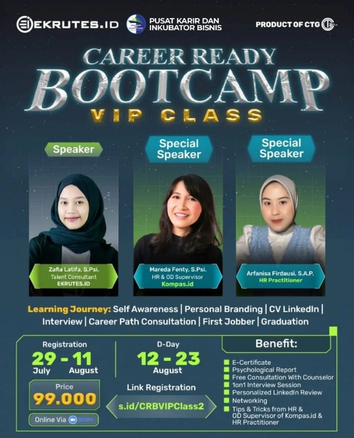 SEMINAR KARIR “Bootcamp VIP Class” SEMINAR KARIR “Bootcamp VIP Class”