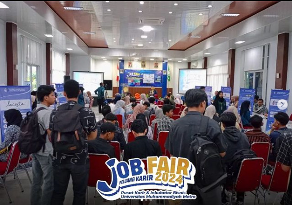 *Sukses Besar, JOB FAIR UM METRO 2024 Dihadiri Oleh Ratusan Peserta* *Sukses Besar, JOB FAIR UM METRO 2024 Dihadiri Oleh Ratusan Peserta*