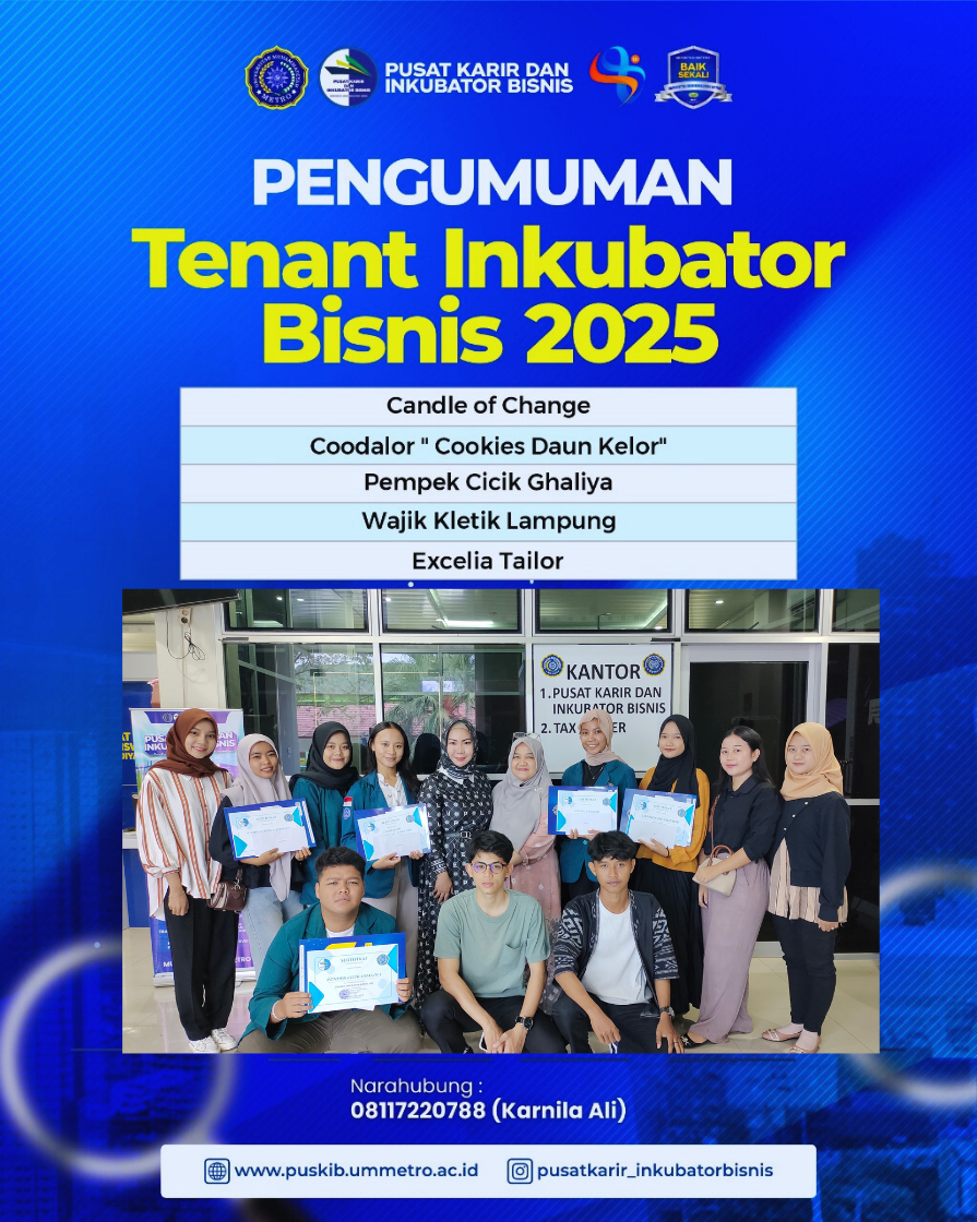 TENANT INKUBATOR BISNIS 2025