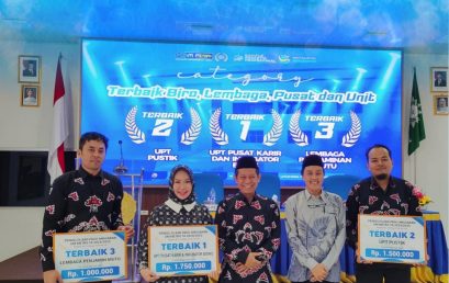 PUSKIB UM Metro Raih Penghargaan Pengelola Pagu Anggaran Terbaik 1 UM Metro TA 2024/2025