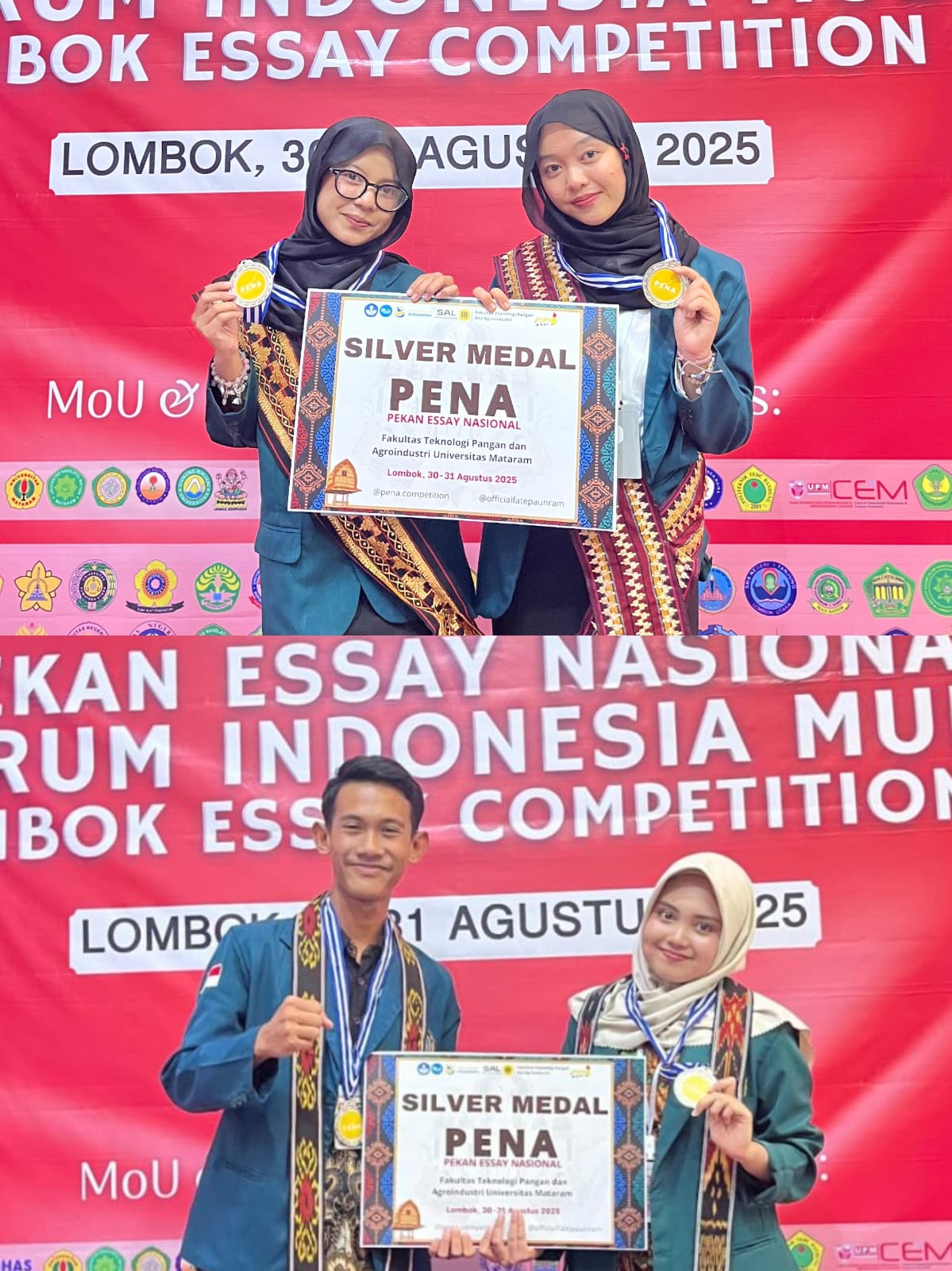 Mahasiswa UM Metro Raih Prestasi Gemilang di Ajang Pekan Essay Nasional 2025 Mahasiswa UM Metro Raih Prestasi Gemilang di Ajang Pekan Essay Nasional 2025
