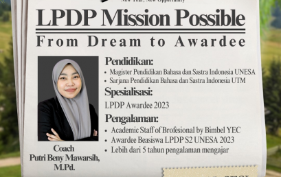 BROFESIONAL X UM METRO: LPDP MISSION POSSIBLE
