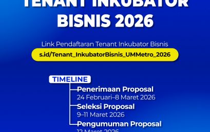 OPEN RECRUITMENT TENANT INKUBATOR BISNIS 2026