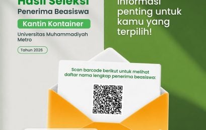 PUSKIB UM Metro Resmi Umumkan Penerima Beasiswa Kantin Kontainer 2026