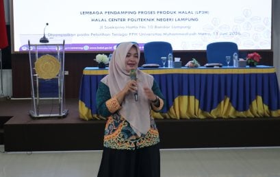 Sertifikasi Halal Gratis Program SEHATI Tingkatkan Daya Saing Produk UMKM pada Pelatihan Pendamping Proses Produk Halal UM Metro