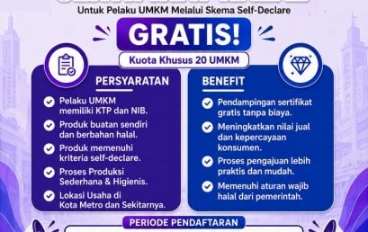 LP3H UM Metro Buka Pendampingan Sertifikasi Halal Gratis bagi Pelaku UMKM Melalui Skema Self-Declare